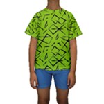 Abstract pattern geometric backgrounds   Kids  Short Sleeve Swimwear