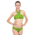 Abstract pattern geometric backgrounds   High Neck Bikini Set