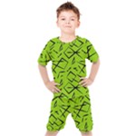Abstract pattern geometric backgrounds   Kids  Tee and Shorts Set
