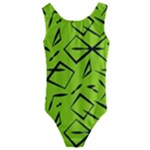 Abstract pattern geometric backgrounds   Kids  Cut-Out Back One Piece Swimsuit