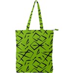 Abstract pattern geometric backgrounds   Double Zip Up Tote Bag