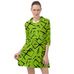 Abstract pattern geometric backgrounds   Mini Skater Shirt Dress