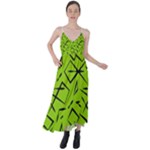 Abstract pattern geometric backgrounds   Tie Back Maxi Dress