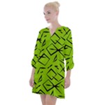 Abstract pattern geometric backgrounds   Open Neck Shift Dress