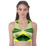 Abstract pattern geometric backgrounds   Sports Bra