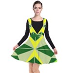 Abstract pattern geometric backgrounds   Plunge Pinafore Dress