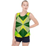 Abstract pattern geometric backgrounds   Bubble Hem Chiffon Tank Top