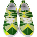 Abstract pattern geometric backgrounds   Kids  Velcro Strap Shoes