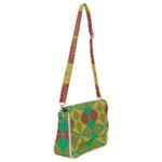 Abstract pattern geometric backgrounds   Shoulder Bag with Back Zipper
