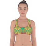 Abstract pattern geometric backgrounds   Cross Back Hipster Bikini Top 