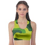 Abstract pattern geometric backgrounds   Sports Bra