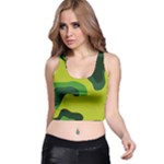 Abstract pattern geometric backgrounds   Racer Back Crop Top