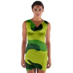 Abstract pattern geometric backgrounds   Wrap Front Bodycon Dress