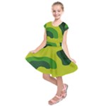Abstract pattern geometric backgrounds   Kids  Short Sleeve Dress