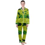 Abstract pattern geometric backgrounds   Satin Long Sleeve Pajamas Set