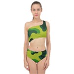 Abstract pattern geometric backgrounds   Spliced Up Two Piece Swimsuit