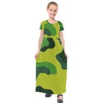 Abstract pattern geometric backgrounds   Kids  Short Sleeve Maxi Dress
