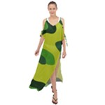 Abstract pattern geometric backgrounds   Maxi Chiffon Cover Up Dress