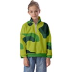 Abstract pattern geometric backgrounds   Kids  Half Zip Hoodie