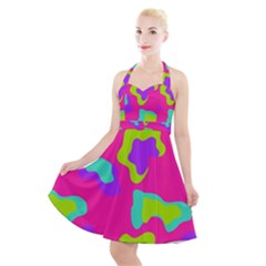 Halter Party Swing Dress  