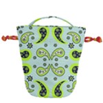 Floral pattern paisley style  Drawstring Bucket Bag