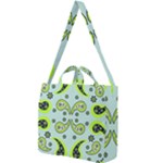 Floral pattern paisley style  Square Shoulder Tote Bag