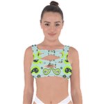 Floral pattern paisley style  Bandaged Up Bikini Top