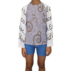 Kids  Long Sleeve Swimwear 