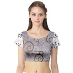 All of Life Come to Me with Ease Joy And Glory 1 Short Sleeve Crop Top
