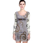 All of Life Come to Me with Ease Joy And Glory 1 Long Sleeve Bodycon Dress