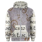All of Life Come to Me with Ease Joy And Glory 1 Men s Zipper Hoodie