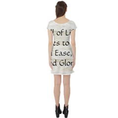 Short Sleeve Skater Dress Back Short Sleeve Skater Dress Back