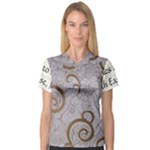 All of Life Come to Me with Ease Joy And Glory 1 V-Neck Sport Mesh Tee
