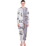 All of Life Come to Me with Ease Joy And Glory 1 Hooded Jumpsuit (Ladies)