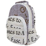 All of Life Come to Me with Ease Joy And Glory 1 Rounded Multi Pocket Backpack