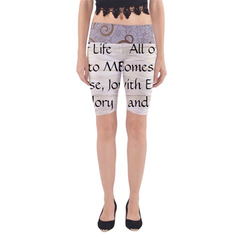 All of Life Come to Me with Ease Joy And Glory 1 Yoga Cropped Leggings from ArtsNow.com