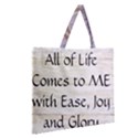 Zipper Large Tote Bag 