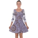 All of Life Come to Me with Ease Joy And Glory 1 Quarter Sleeve Skater Dress
