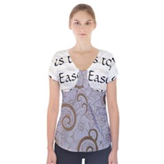 Short Sleeve Front Detail Top 