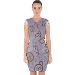 Capsleeve Drawstring Dress  