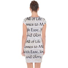 Capsleeve Drawstring Dress  