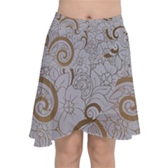 Chiffon Wrap Front Skirt 