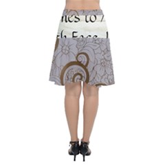 Chiffon Wrap Front Skirt 