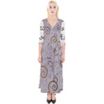 All of Life Come to Me with Ease Joy And Glory 1 Quarter Sleeve Wrap Maxi Dress