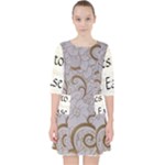 All of Life Come to Me with Ease Joy And Glory 1 Quarter Sleeve Pocket Dress