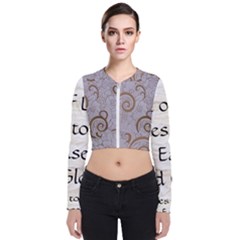 Long Sleeve Zip Up Bomber Jacket 
