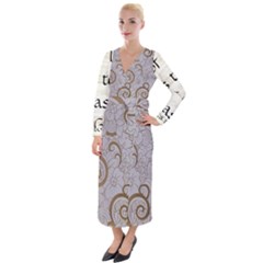 Velvet Maxi Wrap Dress 