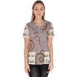 All of Life Come to Me with Ease Joy And Glory 1 Women s V-Neck Scrub Top