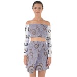 All of Life Come to Me with Ease Joy And Glory 1 Off Shoulder Top with Skirt Set