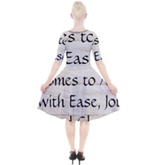 Quarter Sleeve A-Line Dress 
